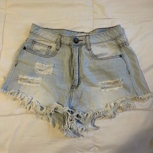 Machine Denim Shorts